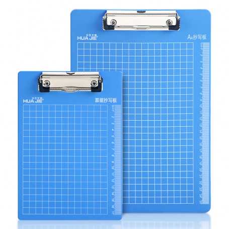 Waterproof Plastic Clipboard for A4 Documents - Blue