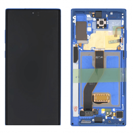 Ecran Samsung Galaxy Note 10 Plus (N975F) Blue Sur Châssis (Service Pack)