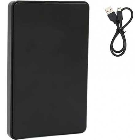 Disque Dur SATA Externe USB 2.0 pour Ordinateur Portable 2.5 Pouces  - Noir