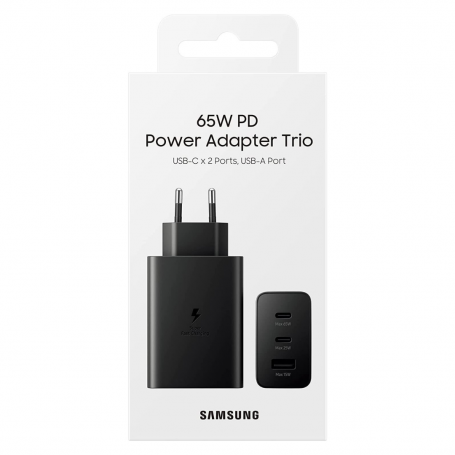 Adaptateur Secteur Samsung 65W PD Power Adapter Trio 2USB-C + USB