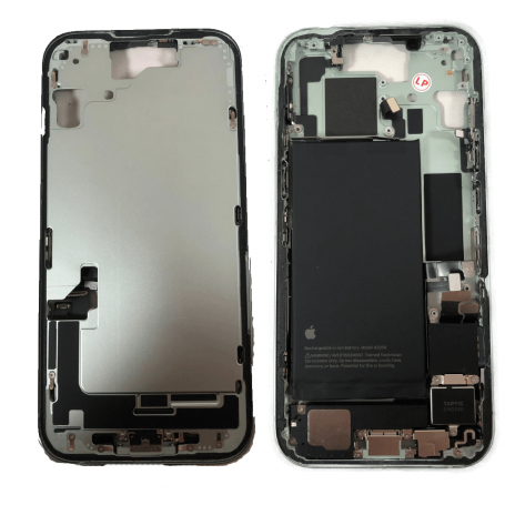 Back Cover Housing iPhone 15 Plus without Back Glass Green Battery eSIM US (Original Dismantled) Grade A