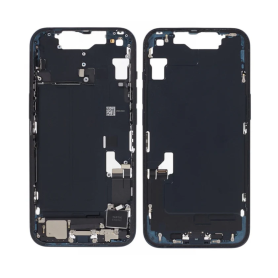 Rear Frame iPhone 14 Plus Charge Connector Without Back Glass With Battery Black (Original Disassembled) - Grade A