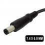 Chargeur Secteur PC HP 65W / 18.5V 3.5A Embout 7.4*5.0mm
