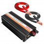 Convertisseur de Tension LinQ 1500W 12 V / 220V USB + Prise EU P1500W Noir
