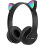 Casque Stéréo Bluetooth P47M avec Oreillette Lumineuse - Noir