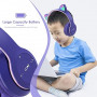 Helmet Stereo Bluetooth P47M with Earpiece Luminous - Purple