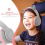Optez pour le Casque Stéréo Bluetooth P47M Multi-Fonction - Gris/Rose