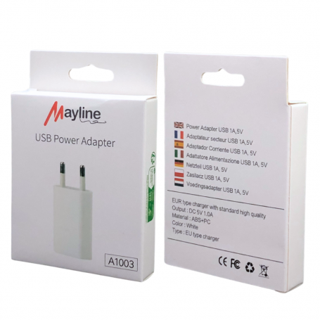 Adaptateur Secteur USB 5W (Mayline)