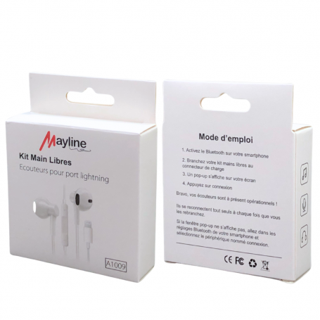 Ecouteurs Kit Main Libre Lightning Bluetooth Pop-ups (Mayline)