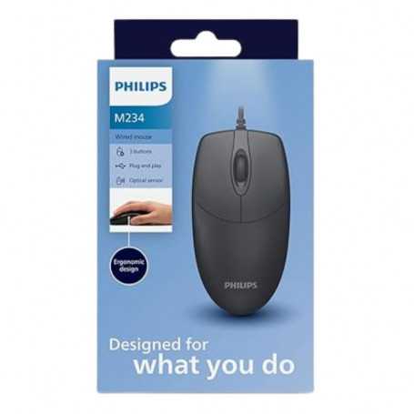 Mouse Wired USB Philips 7234/M234 - Black