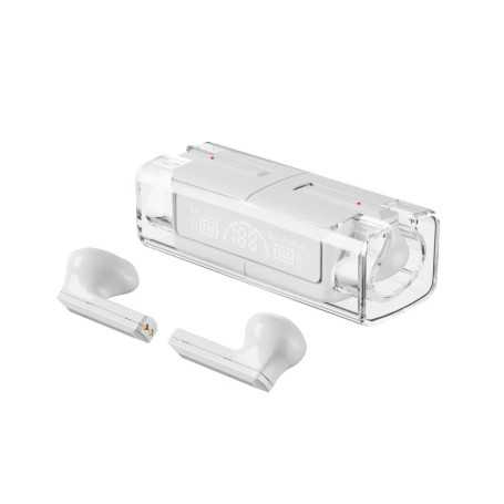 Écouteurs Bluetooth TWS LB-83 avec Affichage Numérique - Blanc