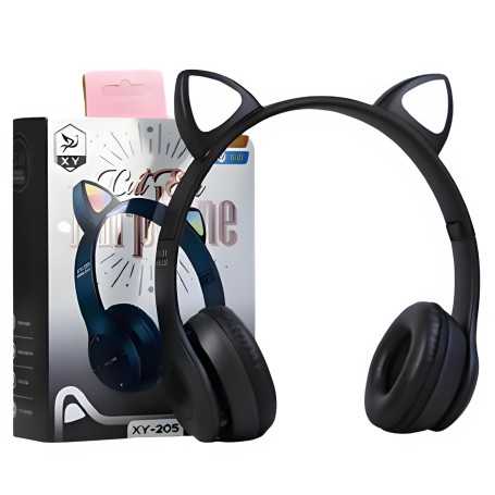 Casque Stéréo Bluetooth P47M avec Oreillette Lumineuse Noir - Son HD