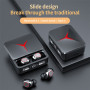 Bluetooth Headphones TWS M90 with Digital Display - 5.3V - Black