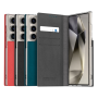 Case Flap Wallet In Leather ARAREE Mustang Diary Samsung S24 - Grey
