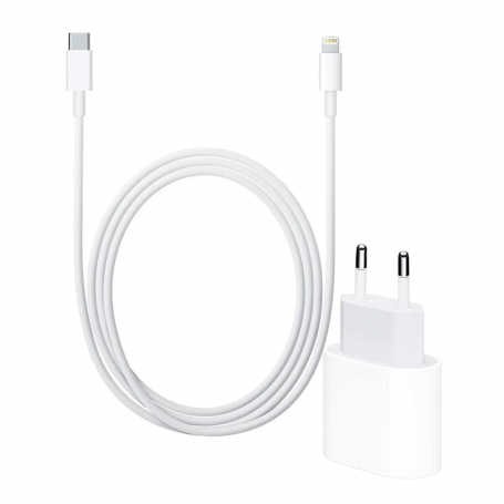 Kit Charger Cable USB-C / Lightning 20W (Apple) - Bulk