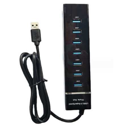 HUB USB 3.0 Super Speed Avec 7 Ports - 1.2M