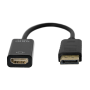 Adaptateur DisplayPort male vers HDMI femelle - HDTV 4K - Noir