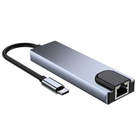 Type-C Hub 5 in 1 - HDMI LAN USB 3.0*2 Type-C