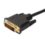 Adapter DVI-D male to VGA female 15cm - Black