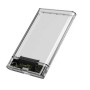 Case for Hard Drive External USB 3.0 2.5HDD - Transparent