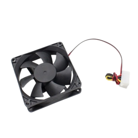 Ventilateur de Refroidissement Silencieux 80 x 25 mm - 4Pin - Noir