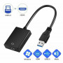 Adaptateur USB 3.0 vers HDMI Qualité HD - Noir