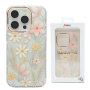 Coque de Protection Transparente avec Motifs Flower-07 pour iPhone - Fleurs Saumon (Mayline)
