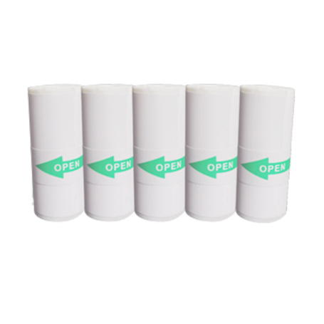 5 Bobines de Papier Thermique Autocollant (55x25mm)