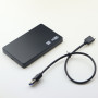 Case for Hard Drive External USB 3.0 2.5HDD - Black