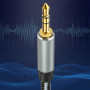 Câble Audio Jack 3,5mm Mâle / Lightning 3.5mm Mâle Nylon Tressé 1.2m New&Teck NT-M54-L