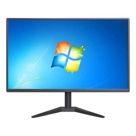 Écran Moniteur HD 24" LANLIPU VGA/HDMI 1080P - Neuf