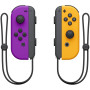 Paire de Manettes Joy-Con Switch Nintendo Violet Fluo / Orange Fluo