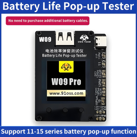 Programmeur Données Reprogrammation Batterie iPhone 11-15 Pro Max (W09 Pro)
