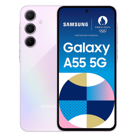 Samsung Galaxy A55 5G 256 Go Lilas - Non EU - Neuf