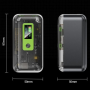 Digital Fast Charging Punk Style Power Bank 10000 mAh - Devia Extreme Speed Series - 22.5W Green
