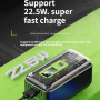 Digital Fast Charging Punk Style Power Bank 10000 mAh - Devia Extreme Speed Series - 22.5W Green