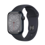 Montre Connectée Apple Watch Series 9 GPS 45mm Midnight Aluminium Avec Boîte et Bracelet - Comme Neuf