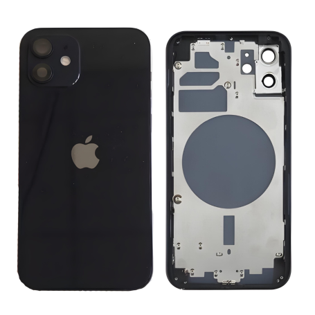 Châssis Vide iPhone 12 Noir (Origine Demonté) Grade B