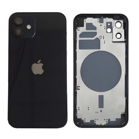 Châssis Vide iPhone 12 Mini Noir (Origine Demonté) Grade A