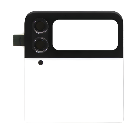 Upper Rear Window Samsung Galaxy Z Flip 4 (F721) White (Without Logo)
