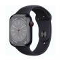 Montre Connectée Apple Watch Series 8 GPS + Cellular 45mm Midnight Aluminium Avec Boîte et Bracelet - Grade A