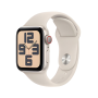 Montre Connectée Apple Watch Series SE GPS + Cellular 40mm Aluminium Lumière Stellaire Avec Bracelet - Comme Neuf