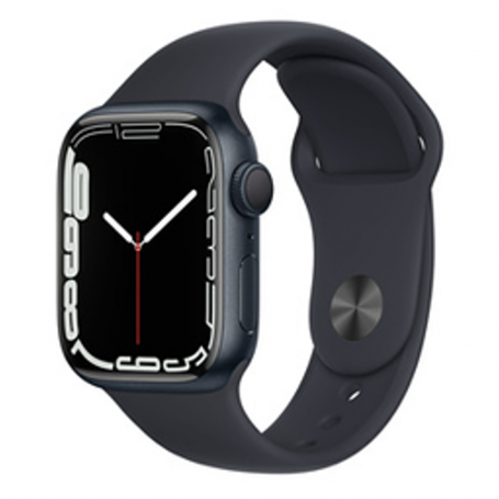 Connected Watch Apple Watch Series 7 GPS + Cellular 45mm Midnight Aluminium With Bracelet - Grade A