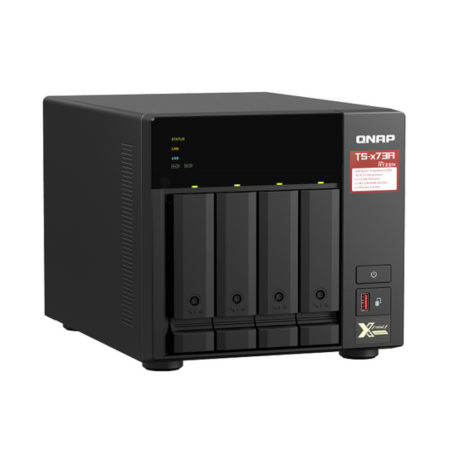 Tower Ethernet/LAN QNAP TS-473A NAS V1500B - Noir