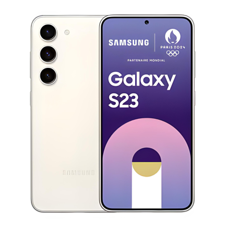 Samsung Galaxy S23 5G 256 Go Crème - EU - Grade A avec boîte et accessoires