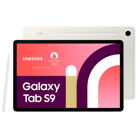 Samsung Galaxy Tab S9 11" WiFi 128 Go Beige - Comme Neuf avec boîte et accessoires