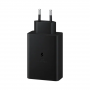 Kit Chargeur Type-C / Type-C  Samsung 65W PD Power Adapter Trio 2 USB-C + USB - Noir - Retail Box (Origine)