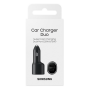 Chargeur allume-cigare USB-C + USB-A Samsung 45W+15W EP-L5300XBEGWW - Noir - Retail Box (Origine)