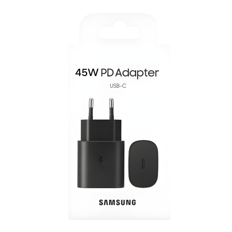 Adaptateur Secteur Type-C Samsung 45W Noir - Retail Box (Origine)