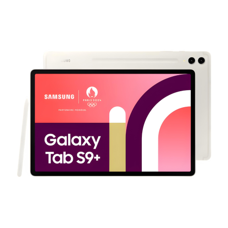 Samsung Galaxy Tab S9 Plus 256 Go Beige - Comme Neuf avec boîte et accessoires